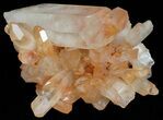 Tangerine Quartz Crystal Cluster - Madagascar #58833-2